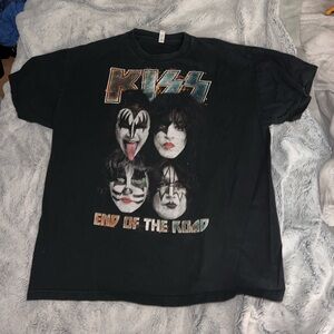 Vintage KISS Kids' 'End of the Road' Graphic Tee - Black